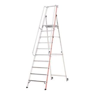 Matisère - Stehleiter 10 Stufen - Maximale Arbeitshöhe 4.34m - 868110