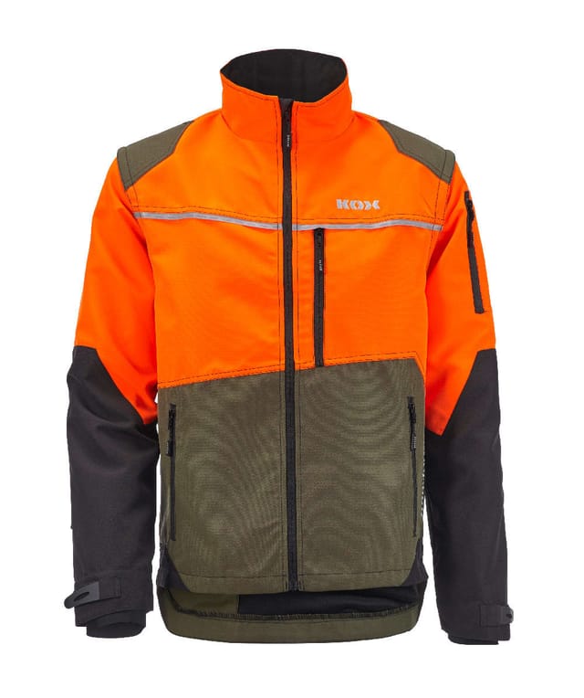 KOX - Forstjacke Transform Olivgrün/Orange Größe 58/60