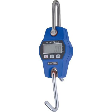 Lcd-industriekraftmesser Mit Haken, Tragkraft 300 Kg, Blau