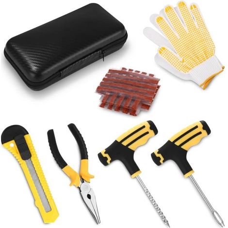 Tragbares Autoreifen-reparaturset, Pannenset Für Reifen, Werkzeugkit Zur Reparatur Von Reifen