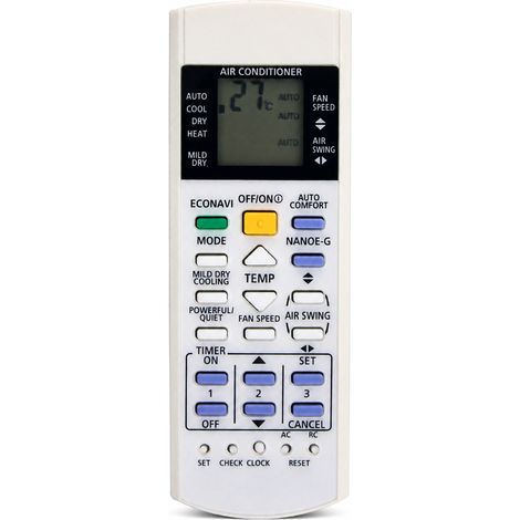 Fernbedienung Für Klimaanlage Kompatibel Mit Panasonic A75c3300