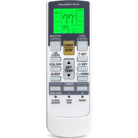 Klimaanlagen-fernbedienung Kompatibel Mit Fujitsu Ar-ry12, Hintergrundbeleuchtetes Display