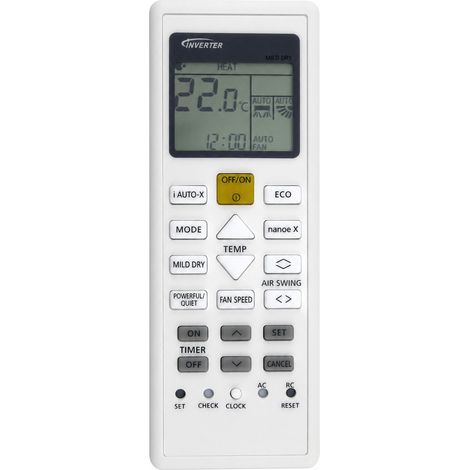 Fernbedienung Für Klimaanlage Kompatibel Mit Panasonic, Modell A75c16330, Ohne Programmierung