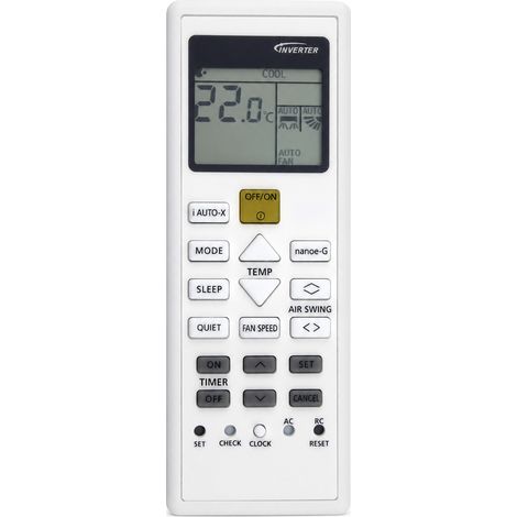 Fernbedienung Für Klimaanlage Kompatibel Mit Panasonic A75c15970, Keine Konfiguration Erforderlich