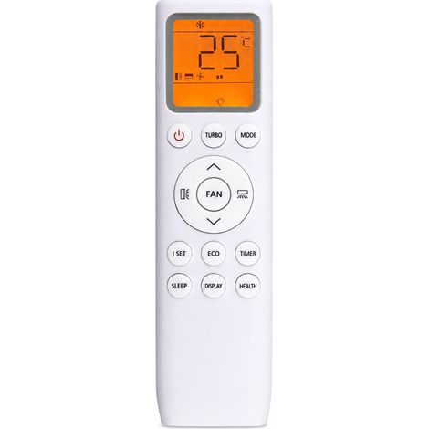 Klimaanlagen-fernbedienung Kompatibel Mit Tcl 006196 776fh, Hintergrundbeleuchtetes Display, Englische Tasten