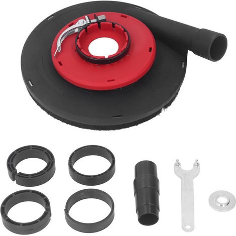 Staubschutzhaube Für 9-zoll-winkelschleifer, Staubschutzhaube Für Winkelschleifer, Rot Schwarz 230 Mm