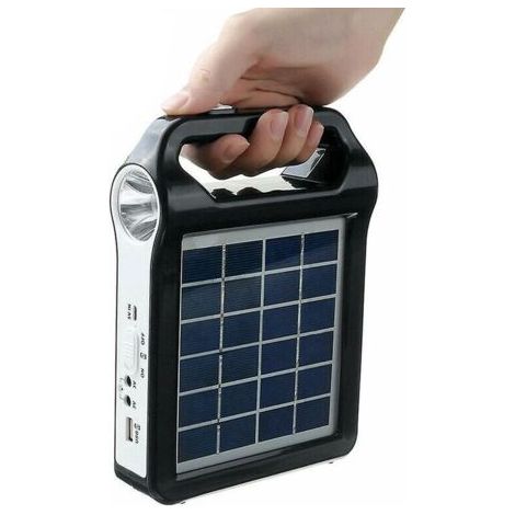 Usb-ladegerät Für Solarenergie-speichersystem, Tragbar 6v, Mit Solarstrom-kit Für Hausbeleuchtung