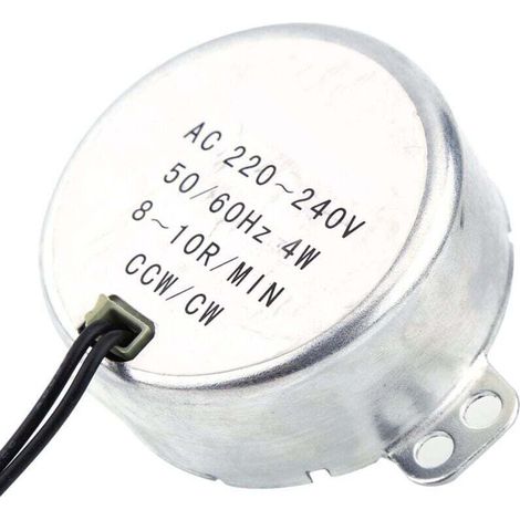 Mikrowellenmotor, Krippenmotor, Getriebemotor 10 U/min, Synchronmotor, Ty50a Synchron M 1 Stück 220-240v Ac Getriebe-synchronmotor 4w Cw/ccw 0,8-1 U/min (8-10 U/min)