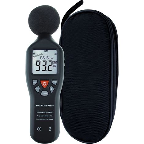 Sonometer, Tragbares Digitales Schallpegelmessgerät, Professionelles Dezibelmessgerät Mit Hintergrundbeleuchtung, 30 Db–130 Db, Hohe Präzision Mit Datenprotokollierfunktion