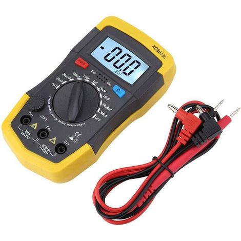 Digitaler Kondensatorprüfer, Lcd-digital-kondensatorprüfer 0,1 Pf–20.000 Μf, Kondensatorprüfer Mf Μf Messgerät Für Schaltungskondensatoren, Tester Und Spannungsdetektor