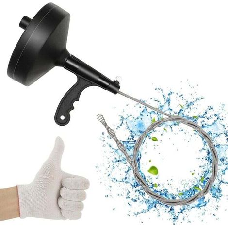 Rohrreiniger Mit 10 M Flexibler Stange – Ideal Zum Entstopfen Aller Arten Von Rohrleitungen, Entfernen Von Verstopfungen, Haaren Und Anderem Schmutz