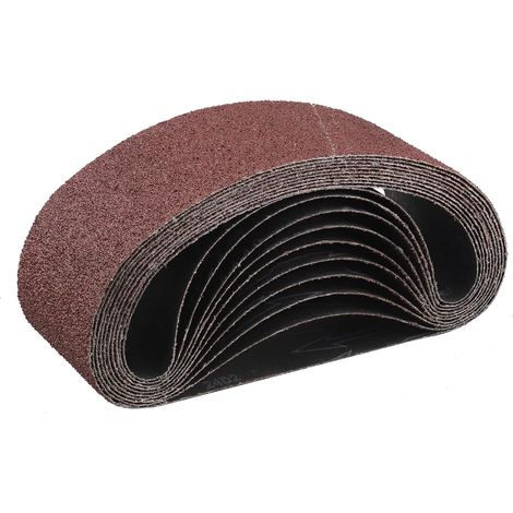 Schleifband 75x533 Mm, 10 Stück, Kornung 40, Satz Von Schleifbändern