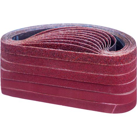 Schleifband 520x20mm, Satz Von Schleifbändern (10 X Korn 40/60/80/120/180/240/320/400/600/800 Jeweils) Für Bandschleifer (100 Stück)