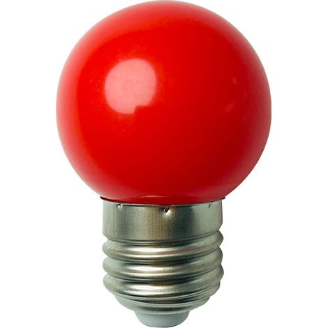 10er-pack Led-b22-glühbirnen, 1 W, Farbige Bajonettlampen, Mini-globus-g45-glühbirnen, Rot, Grün, Blau, Orange, Gelb Für Hochzeit, Halloween, Weihnachten (rot)