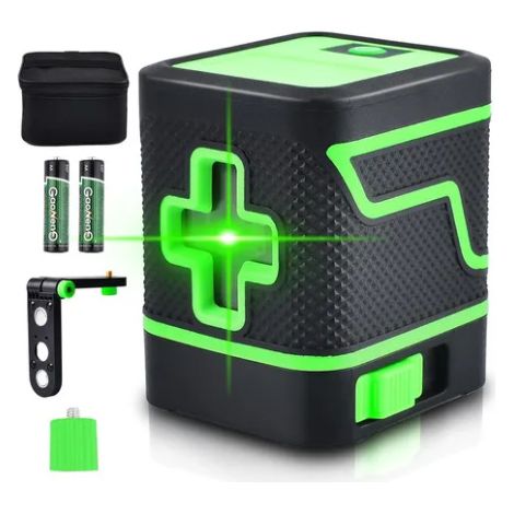 Starkes Licht Laser, Dünne Linie, Automatische Linienzeichnung, Mini-kleininstrument Zur Nivellierung, Tragbares Grünes Licht Mit 2 Linien