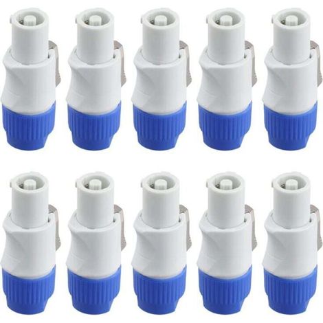 10 Stück Powercon-stecker, Männlich, 3-polig, Signaleingangssteckdose Für Bühnenlicht-kabelbaum, Leistungsausgang