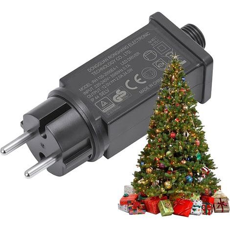 Netzteil Für Lichterketten - 12v Netzteil Mit Eu-stecker Für Lichterketten, Wasserdichter Transformator Ip44 Für Dekoration