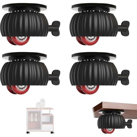 Möbelrollen, Schwenkbare Und Feste Rollen, Schwenkbare Möbelrollen, Schwenkbare Rollen Mit Bremse Für Kleine Möbel, Mülleimer, Mini-möbel, Paletten, 4er-set
