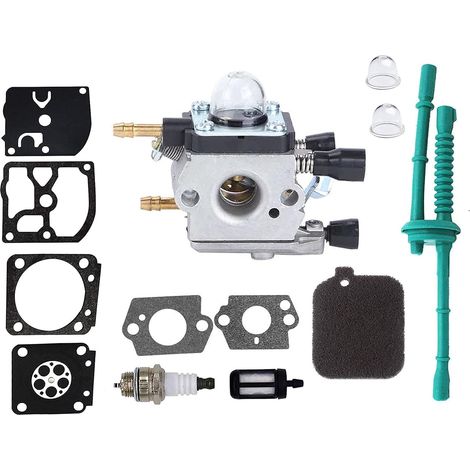 Hippotech Vergaser Mit Ansaugluftfilter, Kraftstofffilterbirne, Passend Für Stihl Bg45 Bg46 Bg55 Bg65 Bg85 Br45c Sh55 Sh85 Gebläse, Ersetzt 4229 1200606