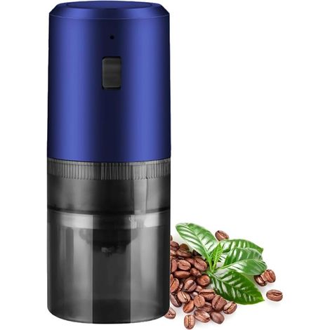 Tragbare Elektrische Kaffeemühle Mit One-touch-funktion, Gewürzmühle, Weiß
