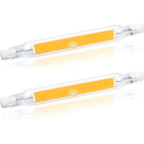 5w R7s 78mm Led-glühbirne J78 Cob-filament, 500 Lumen 360 Grad, Halogenlampe 30w 48w 50w Äquivalent, Perfekt Für Haus, Küche, Zimmer, Balkon, Büro Usw. (2 Stück, Warmweiß 2700k) [energieklasse