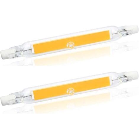 5w R7s 78mm Led-glühbirne J78 Cob-filament, 500 Lumen 360 Grad, Entspricht 30w 48w 50w (2 Stück, Tageslicht 4000k)