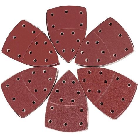 Schleifpapier In Dreiecksform, 60 Stück, 10er Sets (p40/60/80/120/180/240), (105 Mm X 152 Mm)