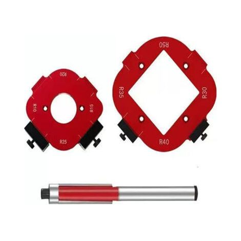 2er-set Frässchablonen Für Die Holzbearbeitung, Kreisfrässchablone, Hilfsschneidwerkzeug Für R10 R15 R20 R25 R30 R35 R40 R50