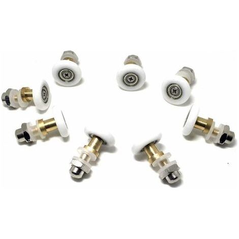 Satz Mit 8 Rollen Für Duschtür 25 Mm