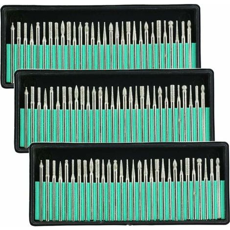 Diamant-borbits Zum Durchbohren Von Glas, Metall Und Edelsteinen Für Dremel-schleifwerkzeuge, 90 Stück, 1/8 Zoll (3 Mm) - Liaiki