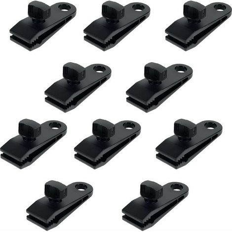 10 Stück Kunststoff-zeltclips, Sichere Multifunktions-planenklammern, Nylon-zeltklammern Für Camping, Planen, Wohnwagen Und Gartenschattentücher