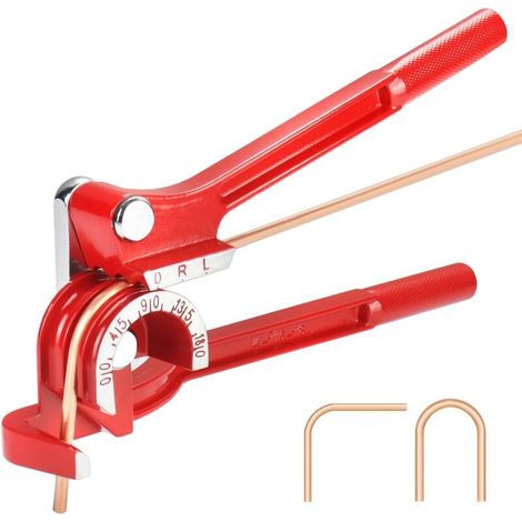 Manuelle 3-in-1 Rohrbiegemaschine Für Kupfer- Und Aluminiumrohre – Biegung Bis Zu 180 Grad – Leichte Aluminiumlegierung – Für Heizungs- Und Klimaanlagen
