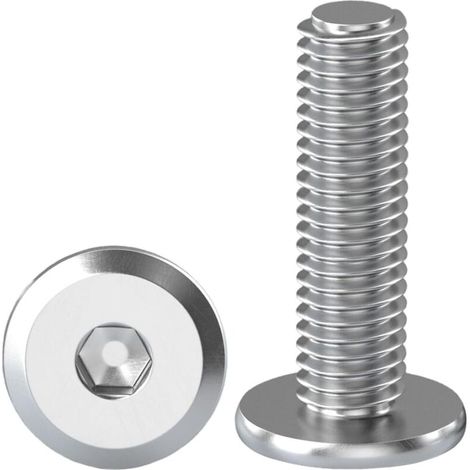 10 Stück Senkkopfschrauben Mit Innensechskant M8 X 25 Mm, Edelstahl A2 V2a, Flache Sechskantschrauben Mit Bund, Allen-schrauben