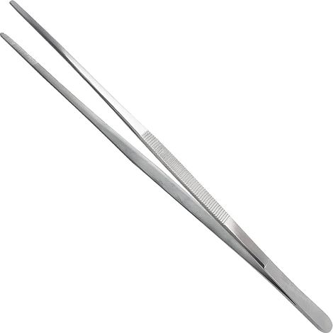 Edelstahlzange Extra 30 Cm / 12 Zoll Lang Mit Präziser Gezahnter Spitze Für Aquascaping, Gartenarbeit, Küche, Industrielle Arbeiten Und Allgemeine Nutzung