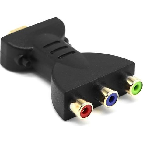 Hochauflösender Av-videoadapter, Hdmi-zu-av-rgb-rca-konverter, Tragbarer Hd 1080p Hdmi-stecker Auf 3 Rca-buchsen
