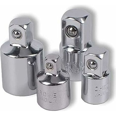 4-teiliges Ratschen-adapter-set, Steckschlüssel-adapter 1/2 Auf 3/8, 3/8 Auf 1/2, 1/4 Auf 3/8, 3/8 Auf 1/4, Reduzierhülse Für Stecknüsse Und Bits