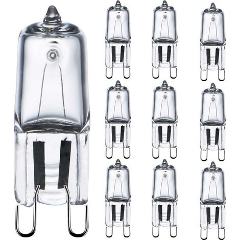 G9 Glühbirne 42w (44w) Dimmbar Warmweiß 2800k, Halogen-g9-glühbirnen Für Innenbeleuchtung 230v G9 Kapselglühlampen, 10er-pack [energieeffizienzklasse G]