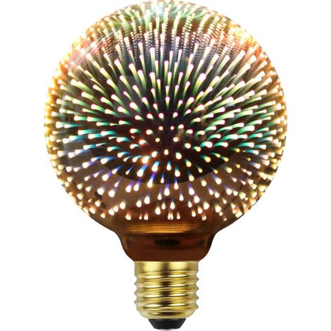 Edison Glühbirne 3d Feuerwerk Led Birne 4w 220-240v E27 Spezialität Dekorative Glühbirne (g95)