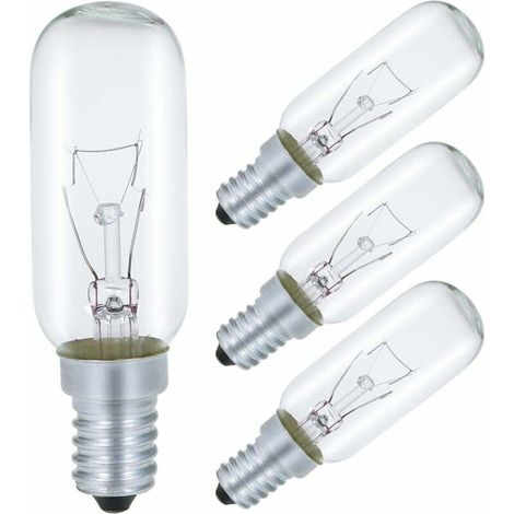 Glühbirne Für Dunstabzugshaube E14 40w, T25 230v Glühlampe Warmweiß 2700k Dimmbar, 4er-pack