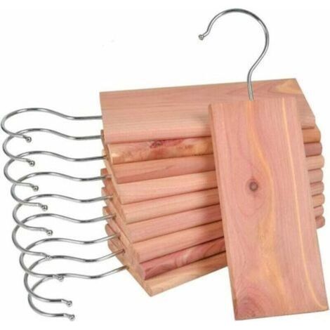10 Aufgehängte Zedernholzblöcke, Natürliche Mottenkugeln Aus Holz Für Schränke, Schubladen Und Kleiderschränke, Chemiefrei, 10 Stück