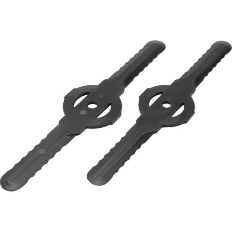 Schwarze Rasenmäherklingen 15 X 3,3 X 0,11 Cm, 2 Stück, Kunststoff-rasenmäherklingen, Werkzeuglose Rasenmäher-zubehörteile