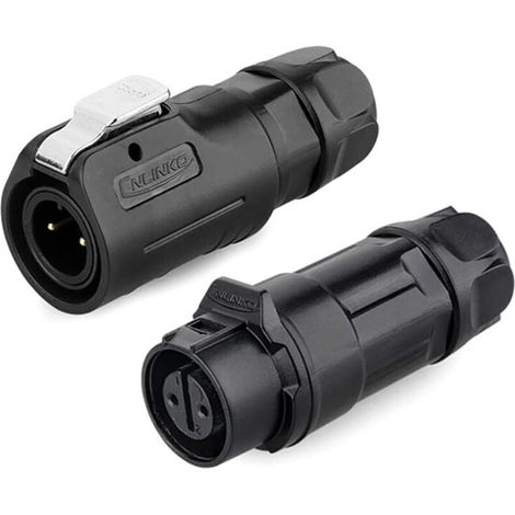 Ip68 Wasserdichter Industriestecker Lp-12 Schneller Rundstecker Pbt-kunststoffgehäuse Luftfahrtstecker M12 Stecker Und Buchse Mit 2-8 Pins (2 Pins)
