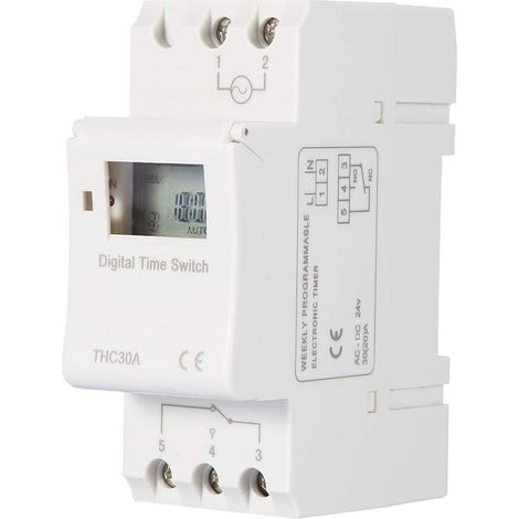 Schiene, Elektronisch, Thc 15a, 220 V, Digitaltimer, Programmierbare Zeitschaltuhr Für Neonlampen