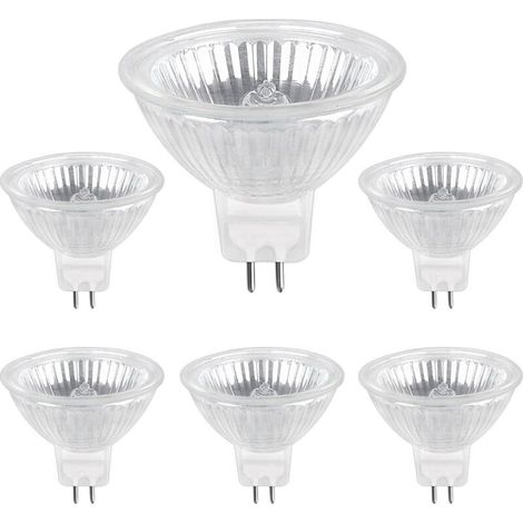 Halogenlampe Gu5.3 35w 12v, 680lm Warmweiß 2700k Dimmbar, Mr16 Strahler Lampe, 6er Pack