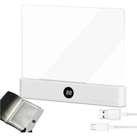 Led-lesebuchlicht, Buchbeleuchtung, Keilförmige Buch-nachtlampe, Taschenbuch, Led-leseleuchte Zum Lesen Im Bett