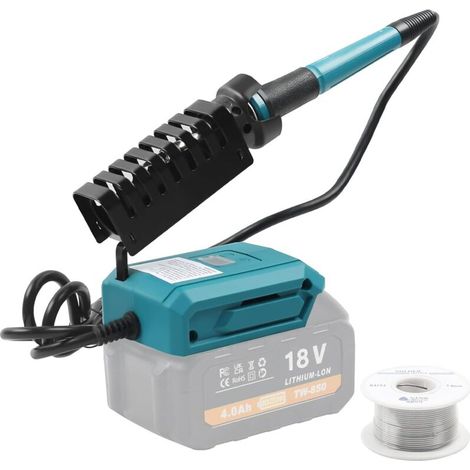 Kabelloses Lötkolben 60w 18v – Einstellbare Temperatur – Ultraschnelles Aufheizen – Kompatibel Mit Makita-akkus – Leicht Und Tragbar