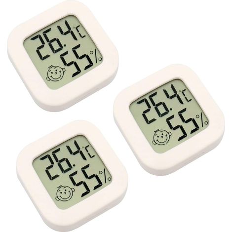 3 Stück Mini Digitales Innenthermometer Hygrometer Luftfeuchtigkeit Temperatur Lcd-anzeige Bluetooth Sensor Kabelloses Thermometer Für Zuhause, Büro, Digitales Hygrometer