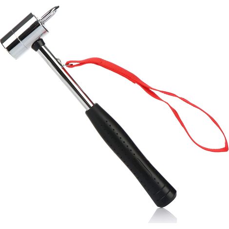 Campinghammer Mit Heringzieher - Zelt Hammer Mit Handschlaufe - Heringhammer Aus Kohlenstoffstahl