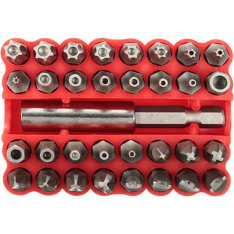 33-teiliges Bit-set, Rote Hohlbits