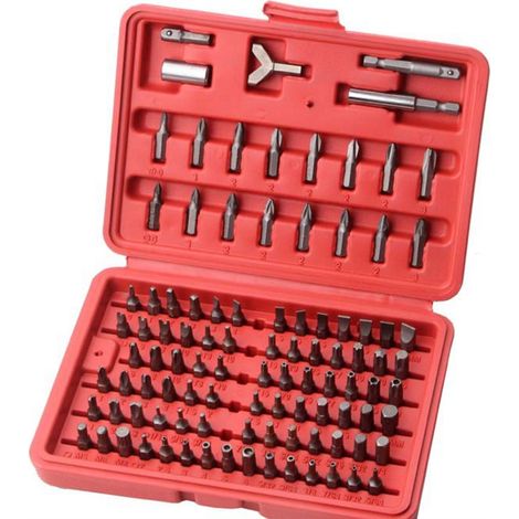 100-teiliges Bit-set Im Roten Koffer